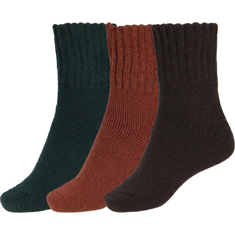 BenSorts Women 3 Packs Green Orange BrownWinter Thick Warm Polyester Boots Socks
